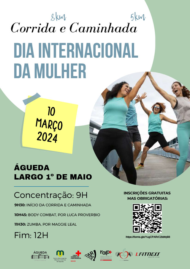 Corrida e Caminhada - Dia Internacional da Mulher 2024