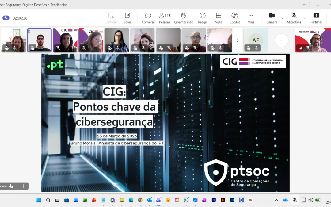 Webinar – Segurança Digital | Do Clique ao cuidado: profissionais reforçam competências em segurança digital