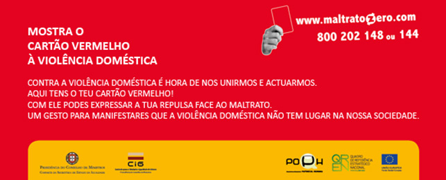 Mostra o Cartão Vermelho à Violência Doméstica