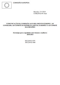 Estratégia para a Igualdade entre Mulheres e Homens (2010-2015), adotada a 21 de dezembro de 2010