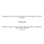 Pacto Europeu para a Igualdade entre Homens e Mulheres (2011-2020), aprovado a 7 de março de 2011