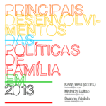 Principais Desenvolvimentos Das Políticas De Família Em 2013