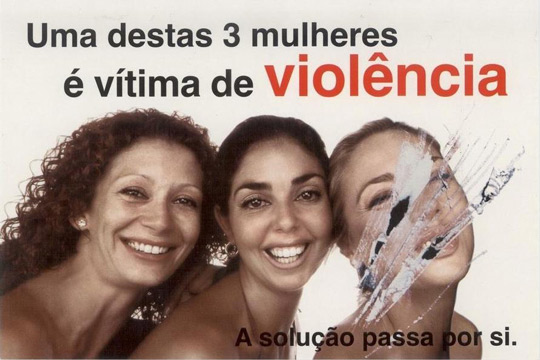 Uma destas três mulheres é vítima de Violência Doméstica