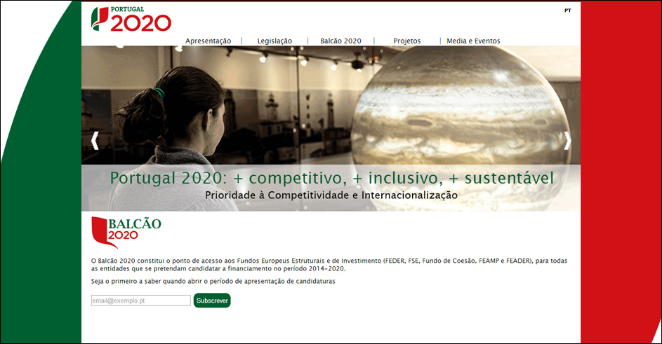Portal Portugal 2020: ponto de acesso aos Fundos Europeus Estruturais e de Investimento