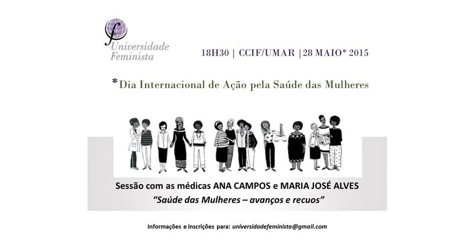 Sessão «Saúde das Mulheres - Avanços e Recuos» (28 maio, Lisboa)