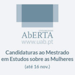 Candidaturas ao Mestrado em Estudos sobre as Mulheres (até 16 nov.)