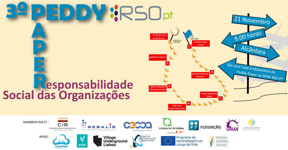 3.º Peddy Paper da Rede RSO PT (21 nov., Lisboa)