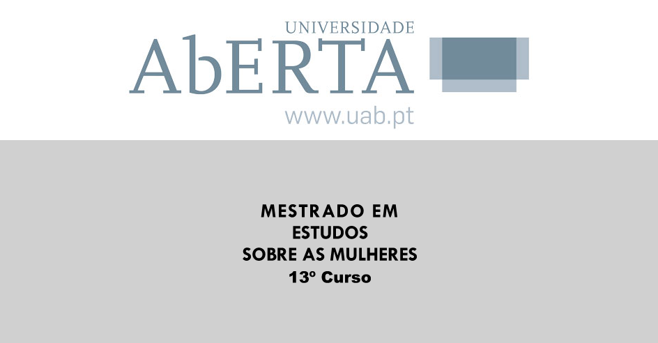 13.º Curso do Mestrado em Estudos sobre as Mulheres (2015–2017) – Abertas Candidaturas