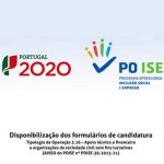 Disponibilização dos formulários de candidatura – Tipologia de Operação 3.16 – Apoio técnico e financeiro a organizações da sociedade civil sem fins lucrativos (AVISO do POISE nº POISE-36-2015-21)