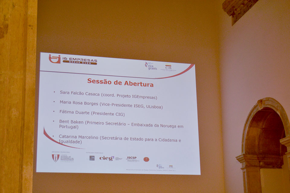 Conferência de Encerramento do Projeto «Igualdade de Género nas Empresas-Break-Even»