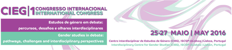 Congresso Internacional de Estudos de Género (25-27 maio, Lisboa)