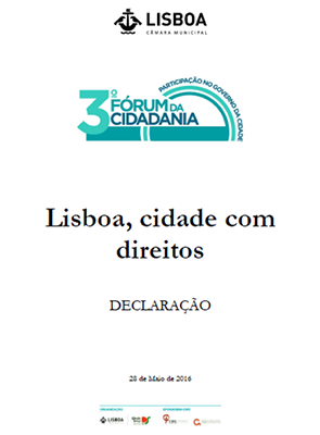 Declaração «Lisboa, Cidade com Direitos»