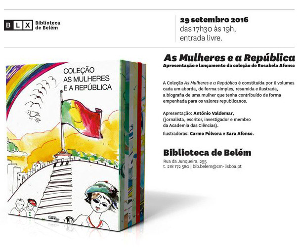 Lançamento da Coleção «As Mulheres e a República» (29 set., Lisboa)