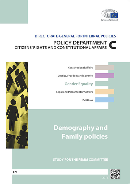 Novo Estudo: «Políticas Demográficas e de Família segundo uma Perspetiva de Género»