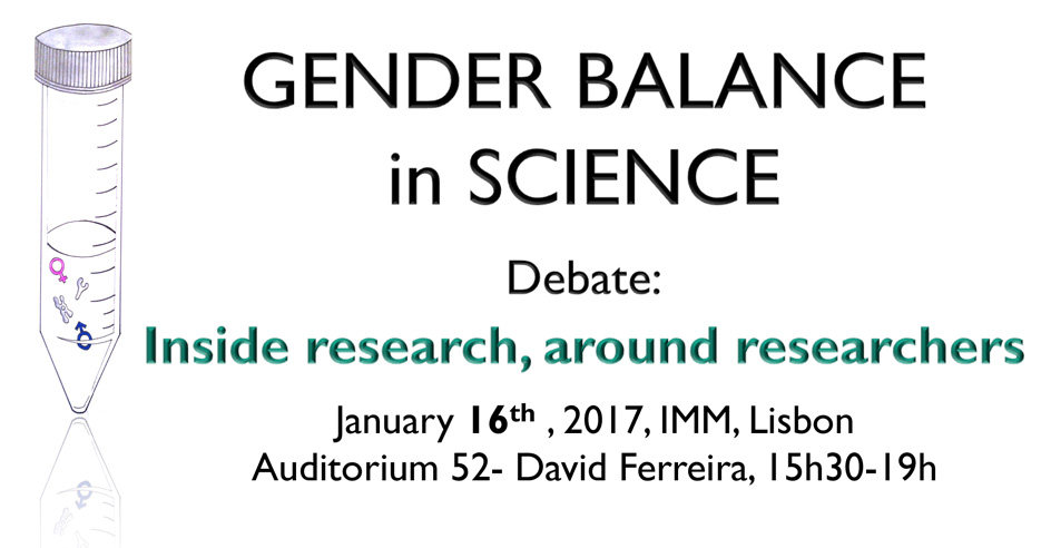 Debate «Gender Balance in Science» (16 jan., Lisboa)