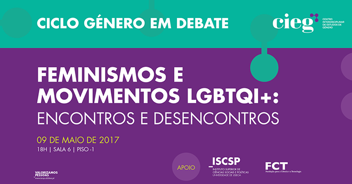 Ciclo Género em Debate (9 maio, Lisboa)