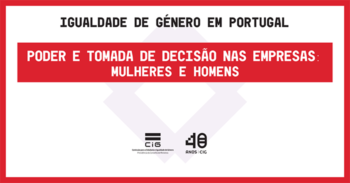 Poder e tomada de decisão nas empresas em Portugal: infografia