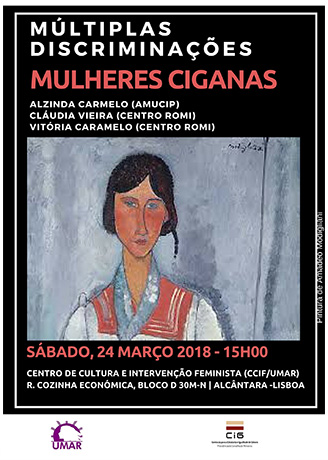 Tertúlia “Múltiplas discriminações: mulheres ciganas” (24 mar., Lisboa)