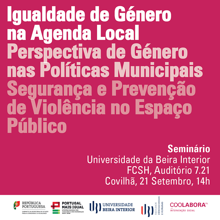 Seminário «Igualdade de Género na Agenda Local» na Univ. Beira Interior