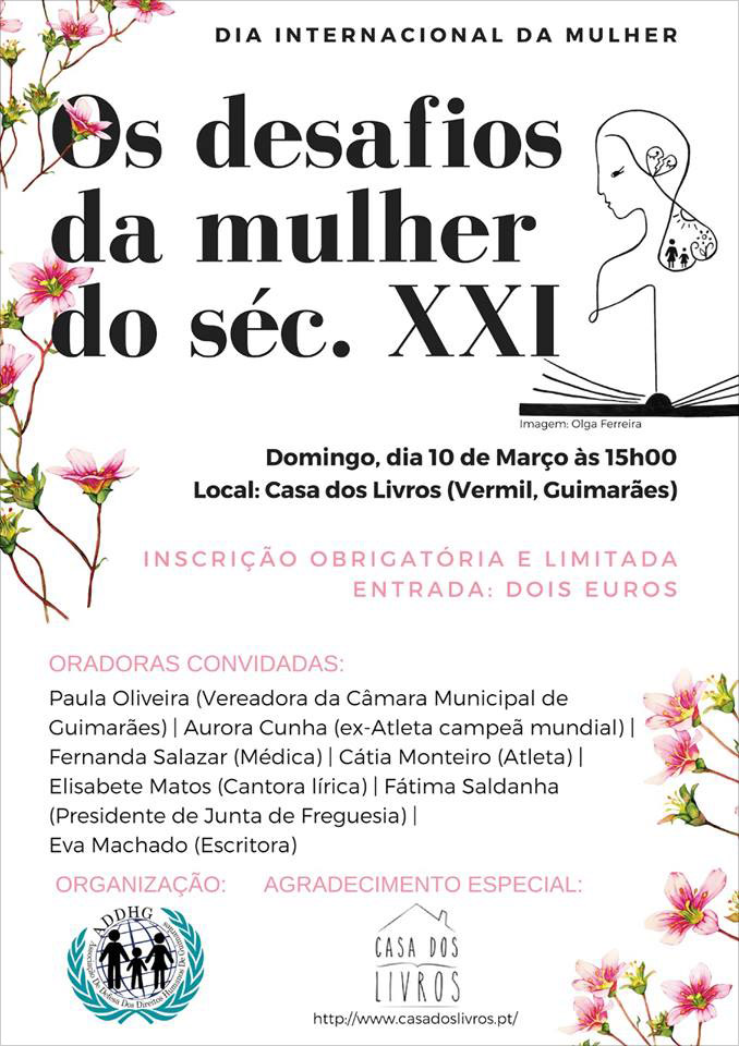 "Desafios da Mulher do século XXI" – Guimarães, dia 10 de março