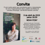 Lançamento do livro «O pensamento ético-político de Maria de Lourdes Pintasilgo»