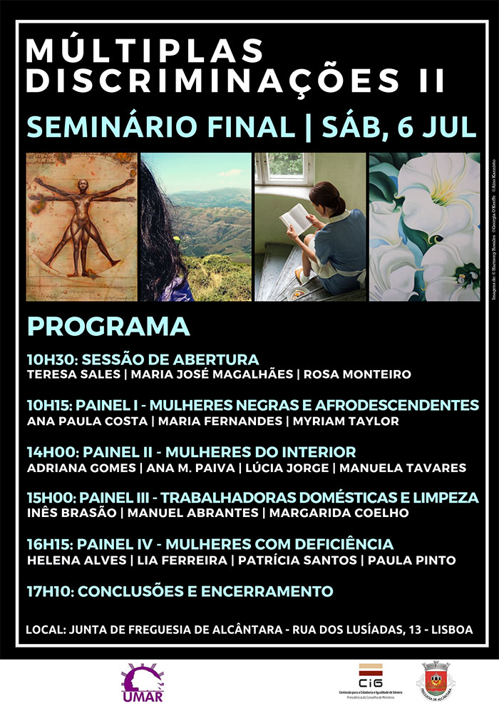 Seminário «Memória e Feminismos. Múltiplas Discriminações II» - Lisboa, 6 de julho