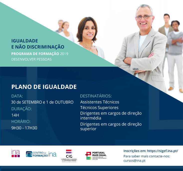 Inscrições abertas para curso «Plano de Igualdade»