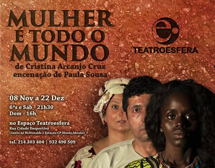 Peça de teatro «Mulher é todo o Mundo», até 22 dezembro - Queluz