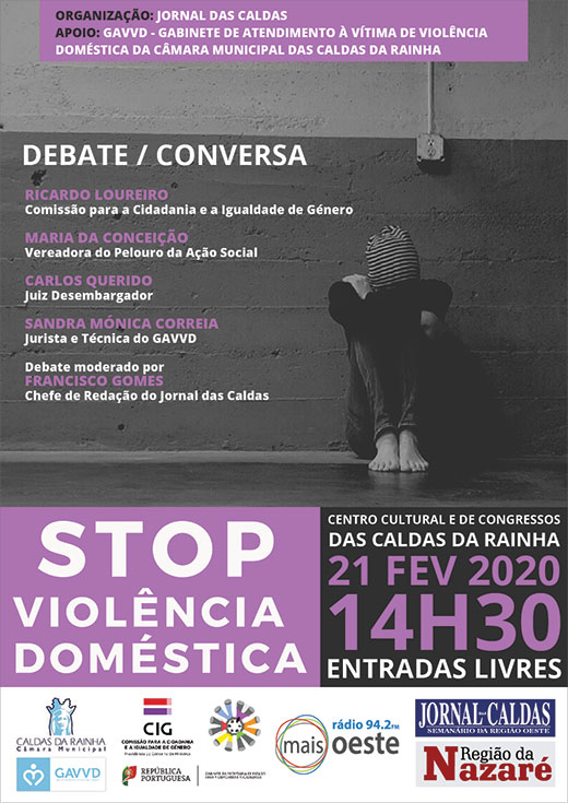 Debate “STOP Violência Doméstica” – 21 de fevereiro, Caldas da Rainha