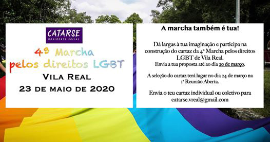 4ª Marcha pelos direitos LGBT em Vila Real – 23 de maio, Vila Real