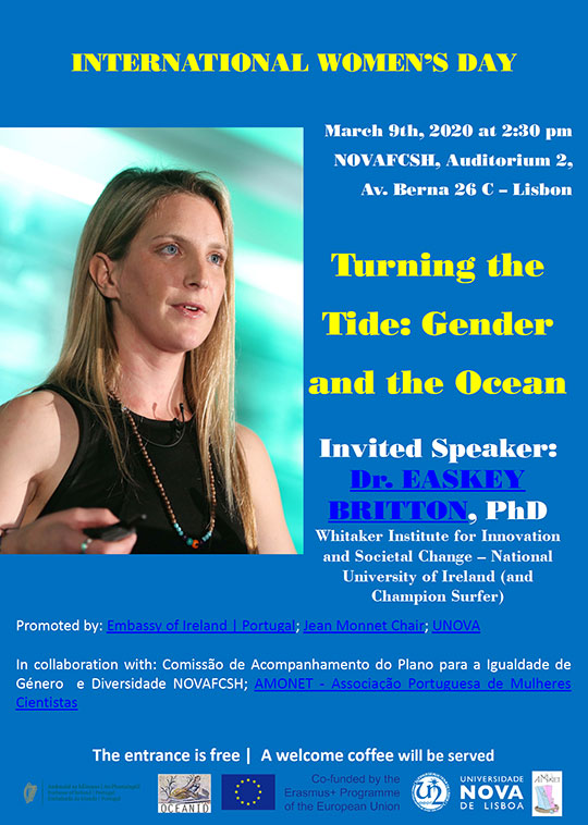 “Turning the Tide: Gender and the Ocean”- 9 de março, Lisboa