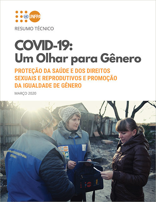 UNFPA lança resumo técnico “COVID-19: Um Olhar de Género”