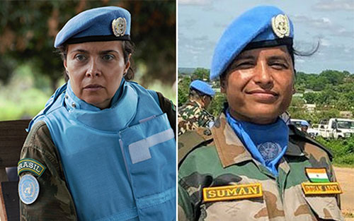 Comandante brasileira e major indiana recebem prémio de Defensoras Militares da Igualdade de Género da ONU