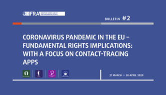 FRA publica segundo relatório sobre a COVID-19 na UE e as suas implicações nos direitos fundamentais