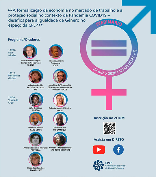 CPLP realiza webinar sobre mercado de trabalho, proteção social e igualdade de género em contexto Covid-19