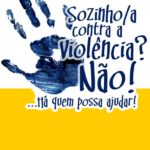 Folheto informativo"Sozinho contra a violência? Não! divulgado nas escolas
