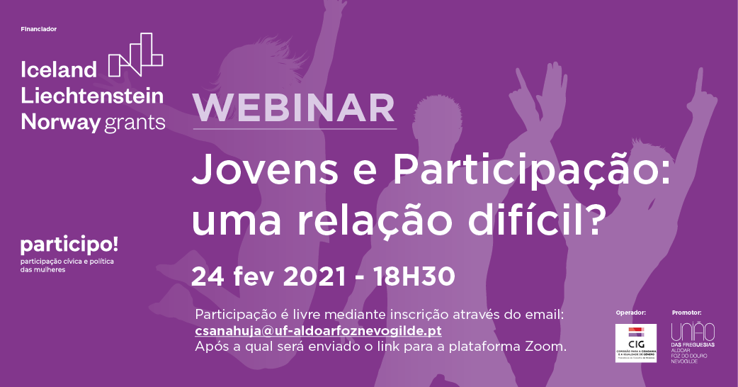 Webinar «Jovens e Participação: uma relação difícil?»