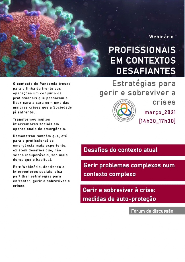 ANEPC realiza Ciclo de Webinários “Profissionais Em Contextos Desafiantes: Estratégias para gerir e sobreviver a crises”