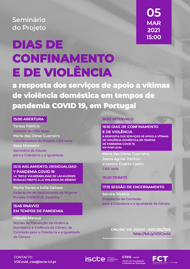 Resultados de investigação sobre violência doméstica apresentados em webinar