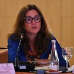 Sandra Ribeiro, Presidente da CIG, fala na reunião do Conselho estratégico da Missão Continente