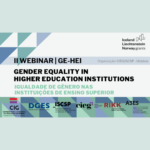 II Webinar GE-HEI - Gender Equality in High Education Institutions