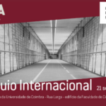 Sobre imagem de corredor duma prisão informação sobre o colóquio