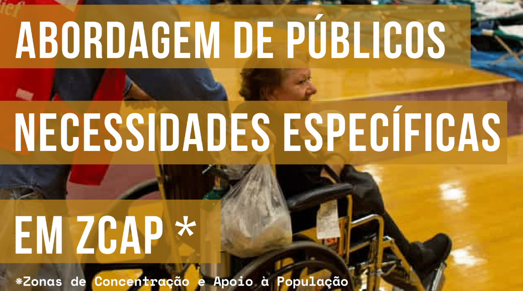 abordagem de públicos com necessidades específicas em ZCAP sobre imagem em que se destaca mulher em cadeira de rodas