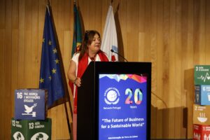 Fotografia da intervenção de Natividade Coelho, da CIG