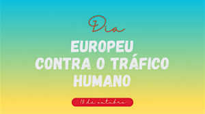 Imagem colorida com o título do evento e a data