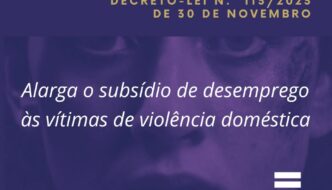 Logos Diário da Républica e CIG. Imagem de mulher com sinais de violência da face