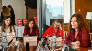 Fotografias da intervenção da Presidente da CIG