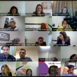 Imagem dos participantes na formação online