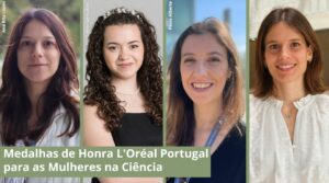 Fotografia das quatro cientistas distinguidas