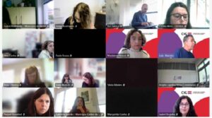 Imagem da formação online com as pessoas participantes